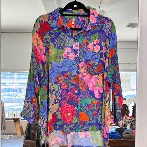 Yavi Floral Button Down Shirt